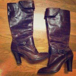 Matisse Wide Calf Heel Leather Boots